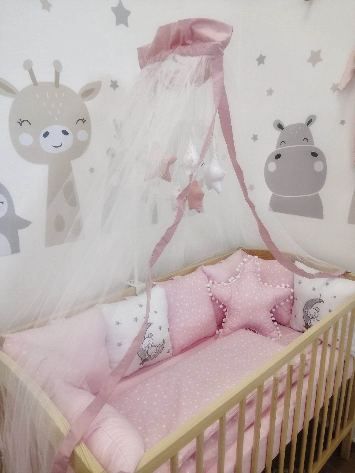 Posteljina Pink Bear Kolica Za Bebe Bebi Oprema Bebbco