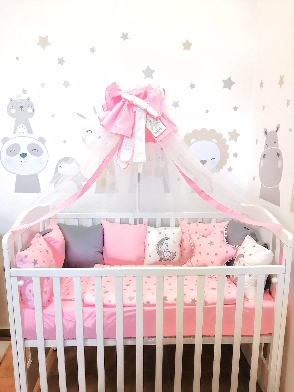 Posteljina Bear Pink | Kolica Za Bebe, Bebi Oprema Bebbco